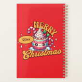 Vrolijk kerstfeest Schattigee warme chocolademelk  Planner (Achterkant)