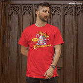 Vrolijk kerstfeest Schattigee warme chocolademelk  T-shirt