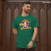 Vrolijk kerstfeest Schattigee warme chocolademelk T-shirt