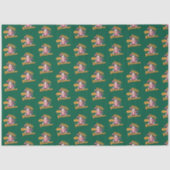 Vrolijk kerstfeest Schattigee warme chocolademelk  Tissuepapier (Voorkant)