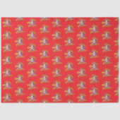 Vrolijk kerstfeest Schattigee warme chocolademelk Tissuepapier (Voorkant)