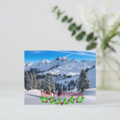 Vrolijk kerstfeest - Schilderachtig vrienden van d Briefkaart (Staand voorkant)