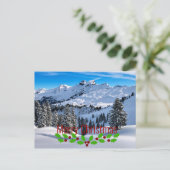 Vrolijk kerstfeest - Schilderachtig vrienden van d Briefkaart (Staand voorkant)