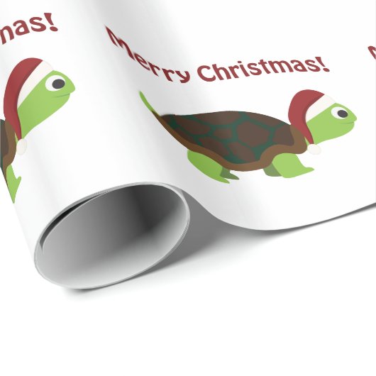 Vrolijk kerstfeest! Schildpad Cadeaupapier (Rol Hoek)