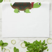 Vrolijk kerstfeest! Schildpad Theedoek (Gevouwen)