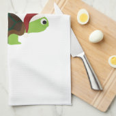 Vrolijk kerstfeest! Schildpad Theedoek (Quarter Fold)