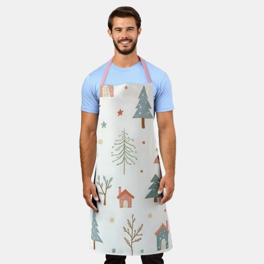 Vrolijk kerstfeest! schort (Gedragen)