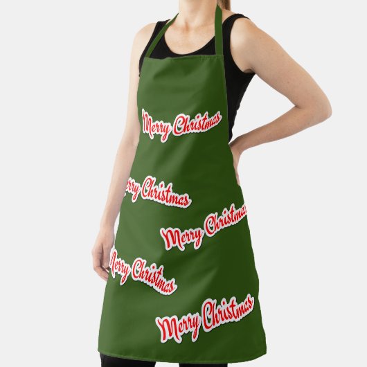 Vrolijk kerstfeest schort (Insitu)