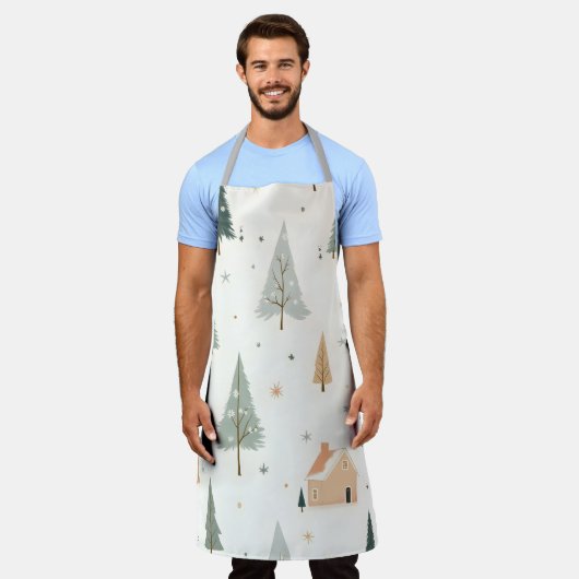 Vrolijk kerstfeest! schort (Gedragen)