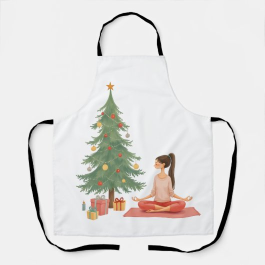 Vrolijk kerstfeest! schort (Voorkant)