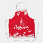 Vrolijk kerstfeest schort (Voorkant)