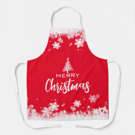 Vrolijk kerstfeest schort