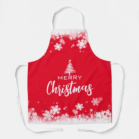 Vrolijk kerstfeest schort (Voorkant)