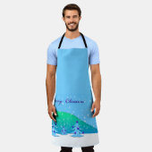 vrolijk kerstfeest schort (Gedragen)