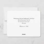 vrolijk kerstfeest! Script-lettertype, beige foto Feestdagenkaart (Achterkant)