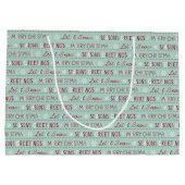 Vrolijk kerstfeest, Seizoenen Groet, laat het snee Groot Cadeauzakje (Achterkant)