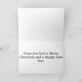 Vrolijk kerstfeest & seizoenen Groeten Feestdagen Kaart (Binnen)