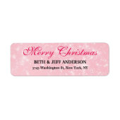 Vrolijk Kerstfeest Seizoensgebonden Etiket (Voorkant)