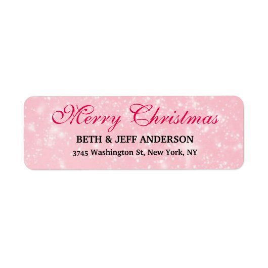 Vrolijk Kerstfeest Seizoensgebonden Etiket (Voorkant)