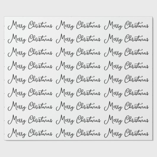 Vrolijk Kerstfeest Seizoensgebonden Vakantie Tijd  Cadeaupapier (Vlak)