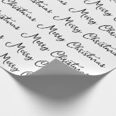 Vrolijk Kerstfeest Seizoensgebonden Vakantie Tijd  Cadeaupapier (Hoek)