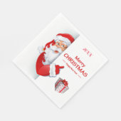 Vrolijk kerstfeest servet (Hoek)