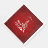 Vrolijk kerstfeest servet (Hoek)