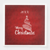 Vrolijk kerstfeest servet (Voorkant)