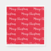 Vrolijk kerstfeest servet (Voorkant)