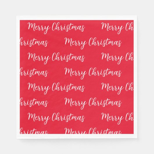 Vrolijk kerstfeest servet (Voorkant)