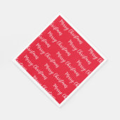 Vrolijk kerstfeest servet (Hoek)