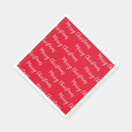 Vrolijk kerstfeest servet (Hoek)
