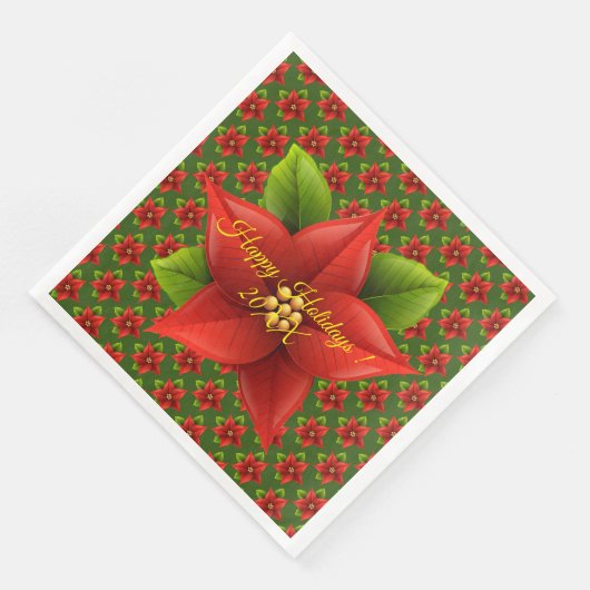 Vrolijk kerstfeest servet (Hoek)