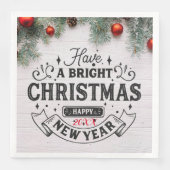 Vrolijk kerstfeest servet (Voorkant)