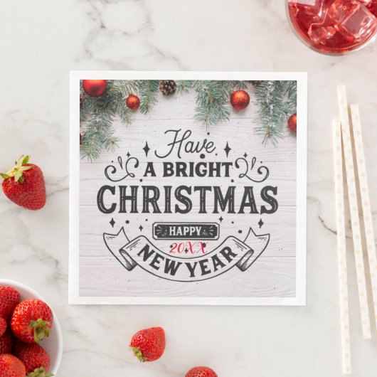 Vrolijk kerstfeest servet (Insitu)