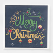 Vrolijk kerstfeest servet (Voorkant)