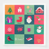 Vrolijk kerstfeest servet (Voorkant)