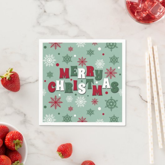 Vrolijk kerstfeest servet (Insitu)