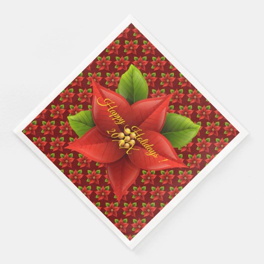 Vrolijk kerstfeest servet (Hoek)