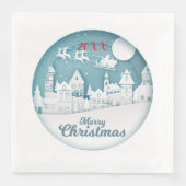 Vrolijk kerstfeest servet (Voorkant)