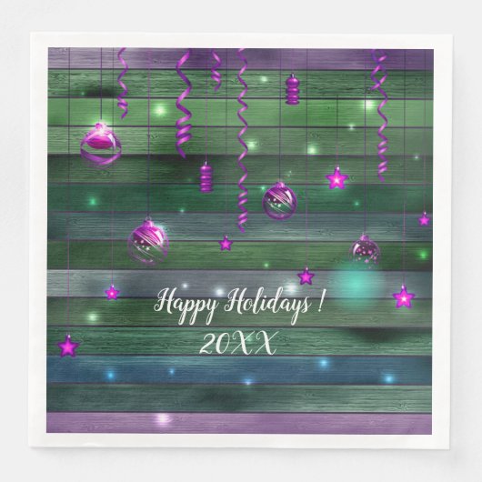 Vrolijk kerstfeest servet (Voorkant)