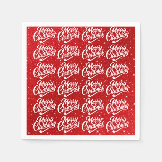 Vrolijk kerstfeest servet (Voorkant)