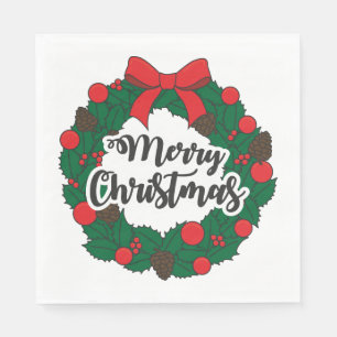 Vrolijk kerstfeest servet