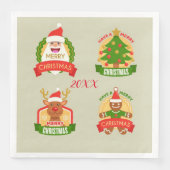 Vrolijk kerstfeest servet (Voorkant)