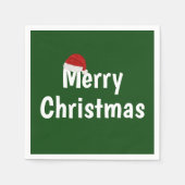 Vrolijk kerstfeest servet (Voorkant)