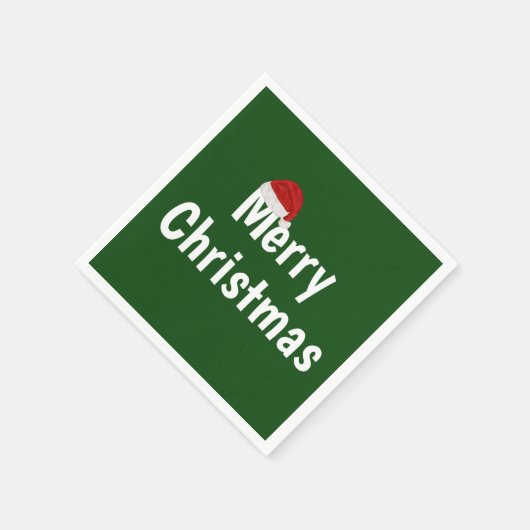 Vrolijk kerstfeest servet (Hoek)