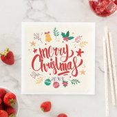 Vrolijk kerstfeest servet (Insitu)