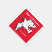 Vrolijk kerstfeest servet (Hoek)