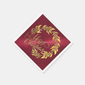 Vrolijk kerstfeest servet (Hoek)