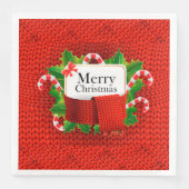 Vrolijk kerstfeest servet (Voorkant)